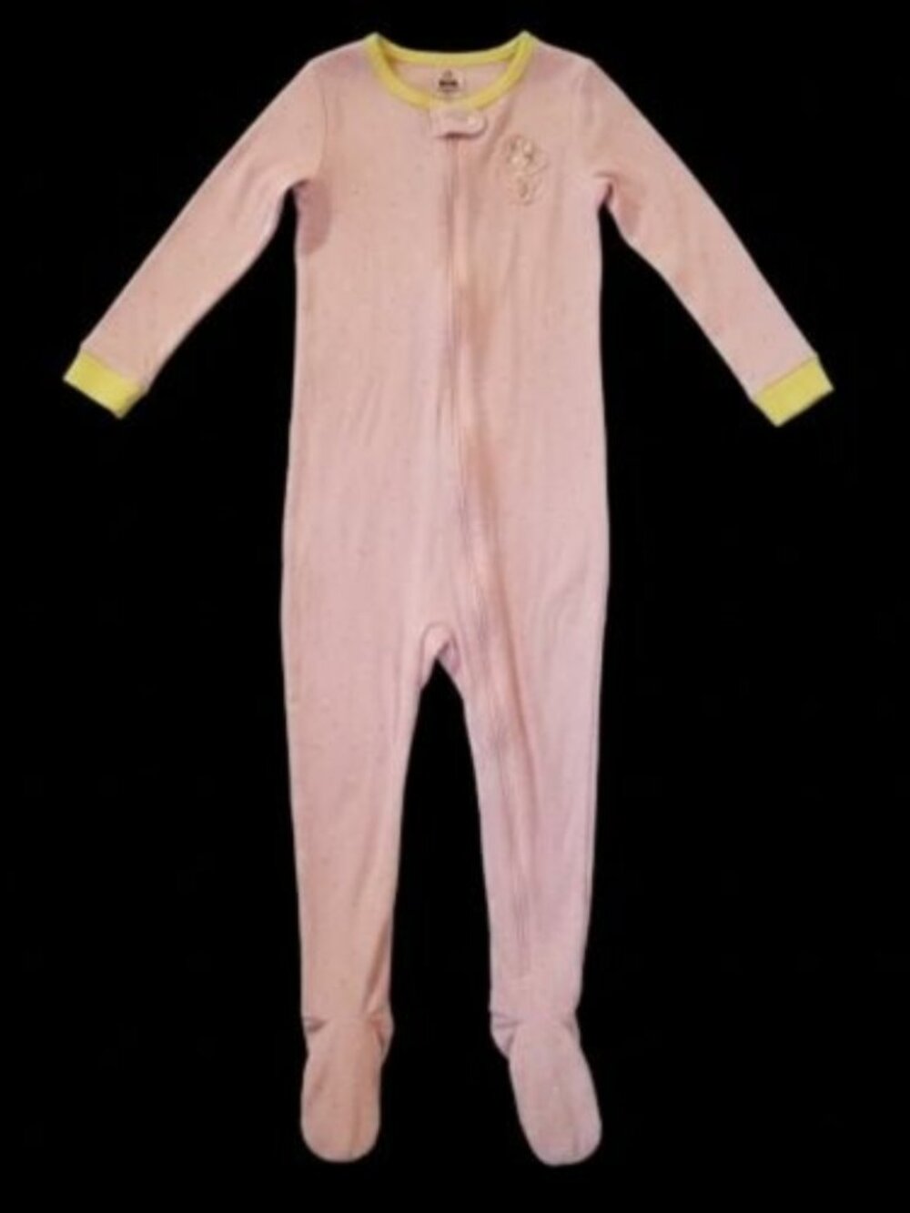 DISNEY Pink One Piece MINNIE MOUSE Romper Sleeper Girls Size 3